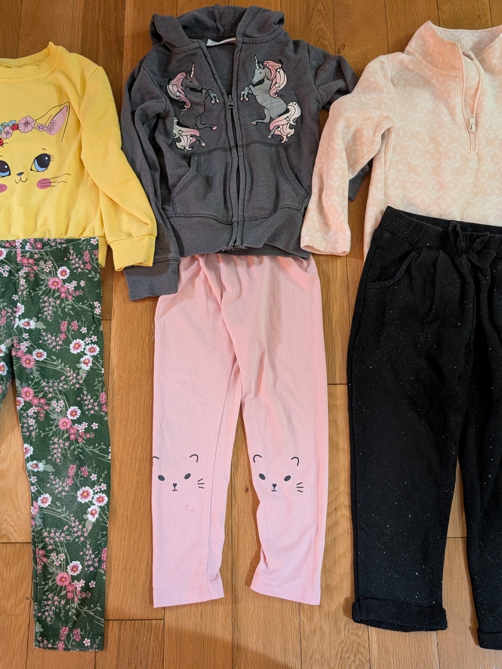 Girls 4T Fall Winter Clothing Outfits Cat Unicorns